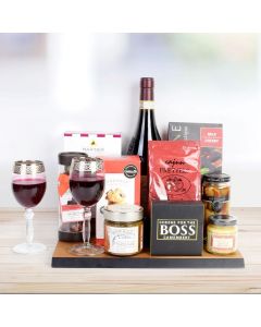 Country Wine & Cheese Gift Board