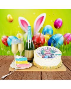 Easter Cake & Champagne Basket