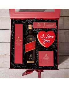 The Heartfelt Valentine’s Gift Box, Valentine's Day gifts, cookie gifts, liquor gifts
