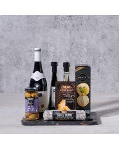 Enchanting Wine & Cheese Board, gourmet gift, gourmet, wine gift, wine, wine and cheese gift, wine and cheese
