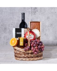 Fresh Market Wine Gift Basket