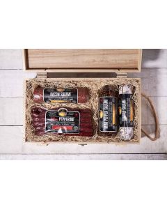 Delicatessen's Delight Gift Crate, gift baskets, gift, salami1