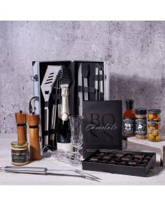World's Best Barbecuing Gift Basket with Champagne