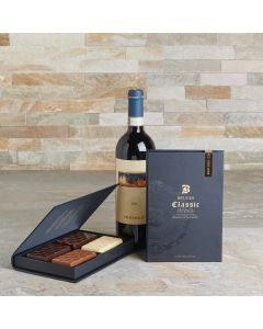 Chocolate is Love Gift Set, chocolate gift, wine gift, wine pairing, wine and chocolate gift, wine, chocolate