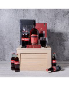 Liquor & Refreshment Party Gift Crate, liquor gift baskets, gourmet gifts, gifts