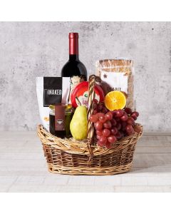 nuts, cheese, fruit, Wine Gift Basket, wine, gourmet, wine gift basket delivery, delivery wine gift basket, wine basket usa, usa wine basket