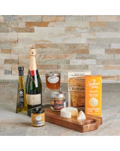 Gourmet Accents & Champagne Gift Basket , Gourmet Gift Baskets, Champagne Gift Baskets, USA Delivery