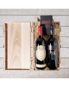 Vintage Wine Duo, Wine Gift Crate, Two Wines, Wine Gift Baskets, USA Delivery