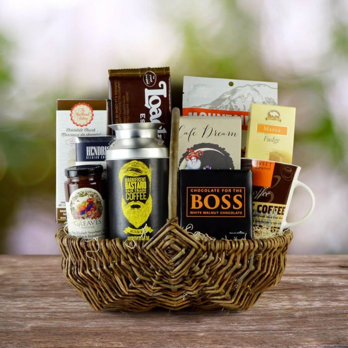 Bravely Bold Gourmet Coffee Gift Basket HAZELTON'S USA