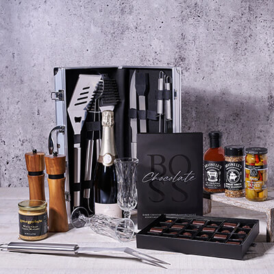 Worlds Best Barbequing Gift Basket With Champagne