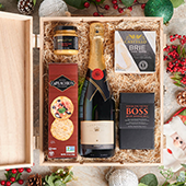 Holiday Champagne & Appetizer Gift Box